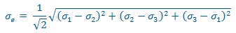 calcul de structure - critère de Von Mises